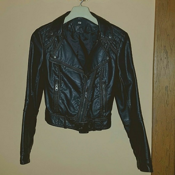 H&M Jackets & Blazers - H&M faux leather biker moto jacket